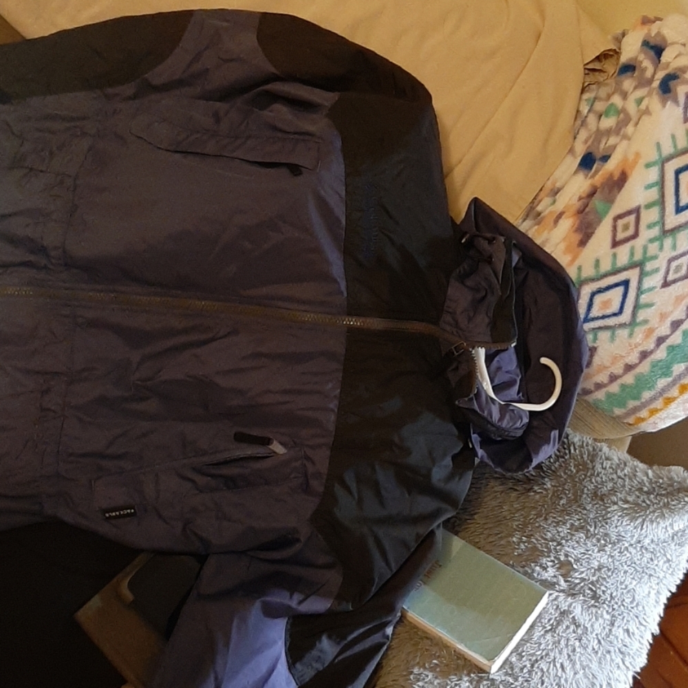 Women's purple packable Columbia jacket